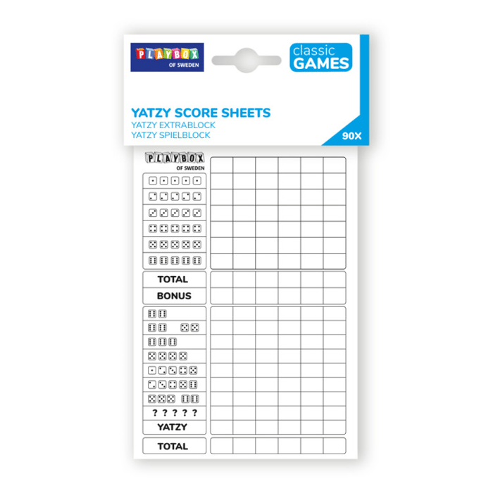 Yahtzee Score Pad, 90 pages