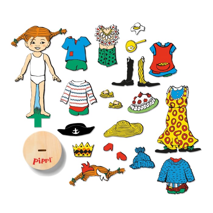 Magnetic Dress-Up Doll, Pippi Longstocking