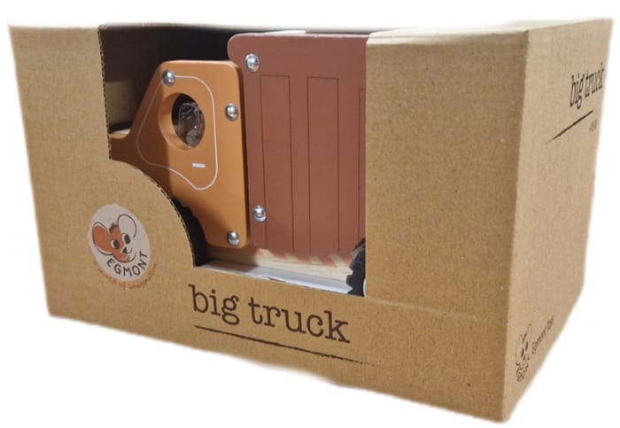 Big Wooden Truck with Rubber Wheels