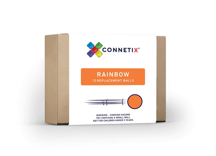 CONNETIX | Rainbow Balls for Ball Run, 12 pcs