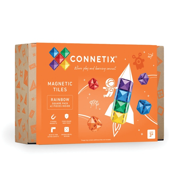 CONNETIX | Rainbow Square Pack, 42 pcs