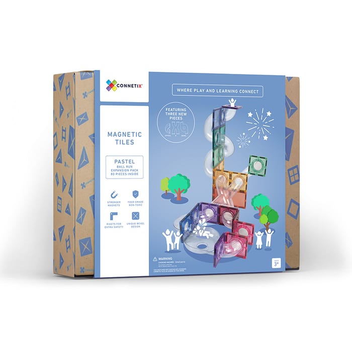 CONNETIX | Pastel Ball Run Expansion Pack, 80 pcs