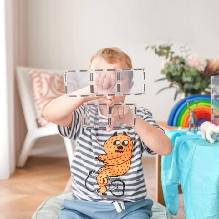 CONNETIX | Clear Rectangle Pack, 12 pcs