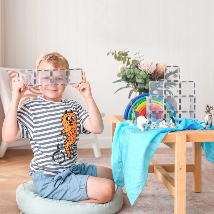 CONNETIX | Clear Rectangle Pack, 12 pcs