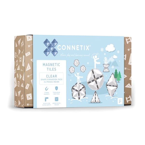 CONNETIX | Clear Shape Expansion Pack, 24 pcs