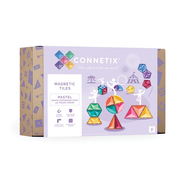 CONNETIX | Pastel Shape Expansion Pack, 48 pcs