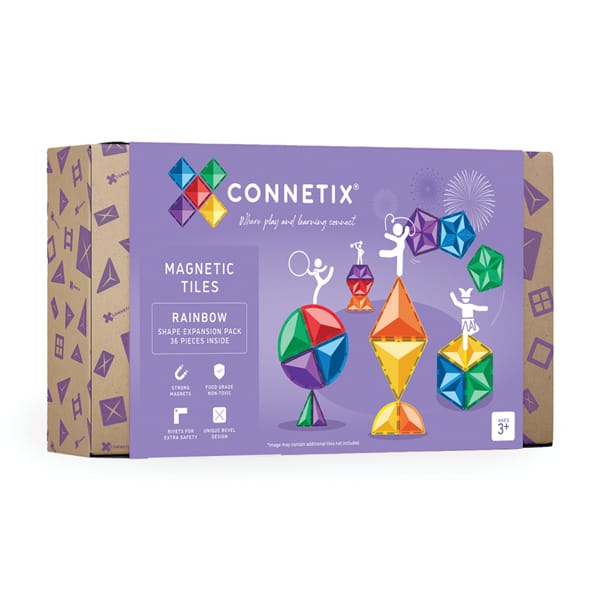 CONNETIX | Rainbow Shape Expansion Pack, 36 pcs