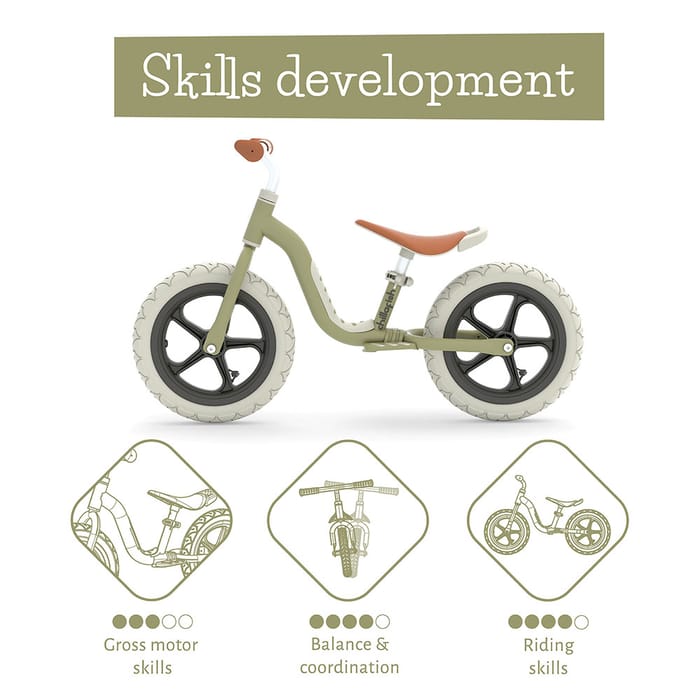 Balance Bike Charlie LUX - Olive (2-5 yrs)