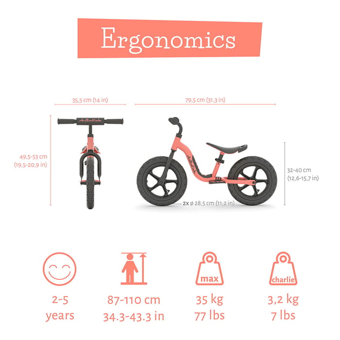 Balance Bike Charlie SPORT - Flamingo (2-5 yrs)