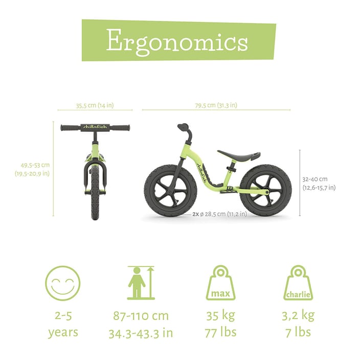 Balance Bike Charlie SPORT - Pistachio (2-5 yrs)