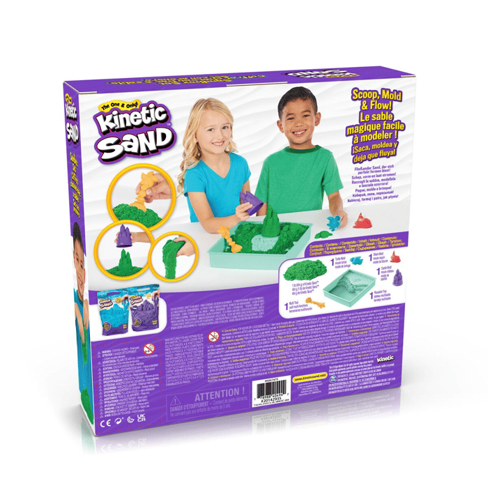 Kinetic Sand® - Sandbox Set, Green, 454 grams