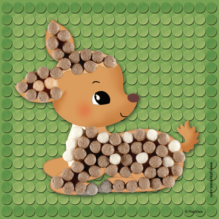 PlayMais Mosaic Little - Forest Animals, 2,300 pcs