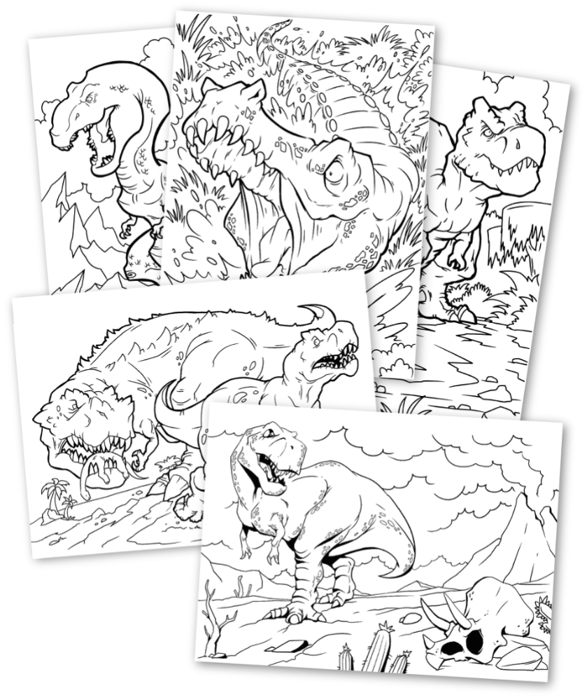 Colouring Book - Dinosaurs, 36 pages