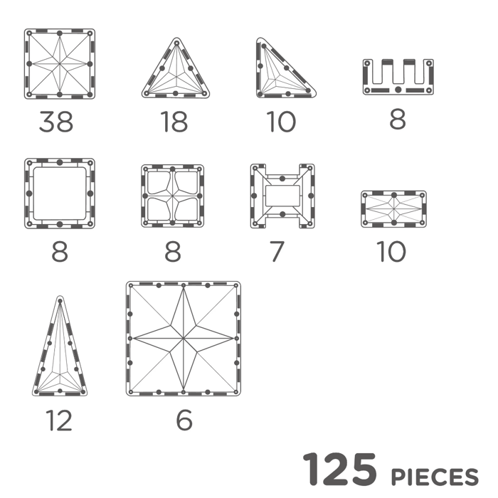 Cleverclixx | Large Pastel Creative Pack, 125 pcs