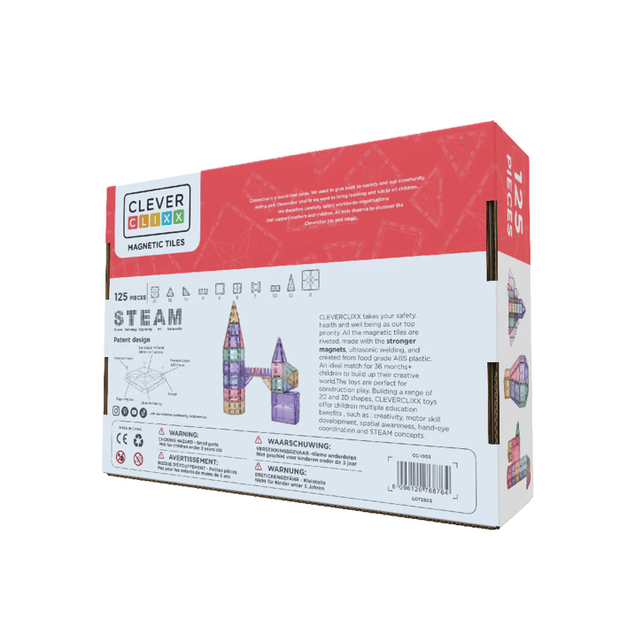 Cleverclixx | Large Pastel Creative Pack, 125 pcs