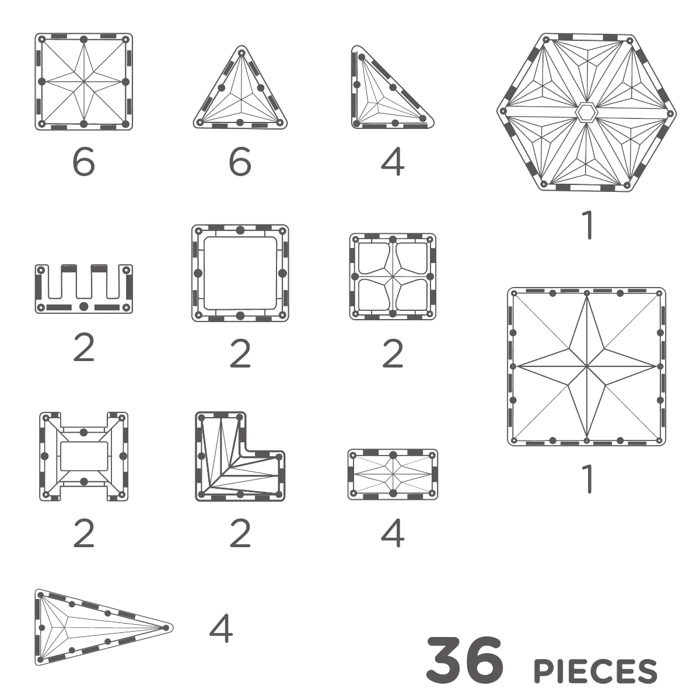 Cleverclixx | Petite Pastel Pack, 36 pcs