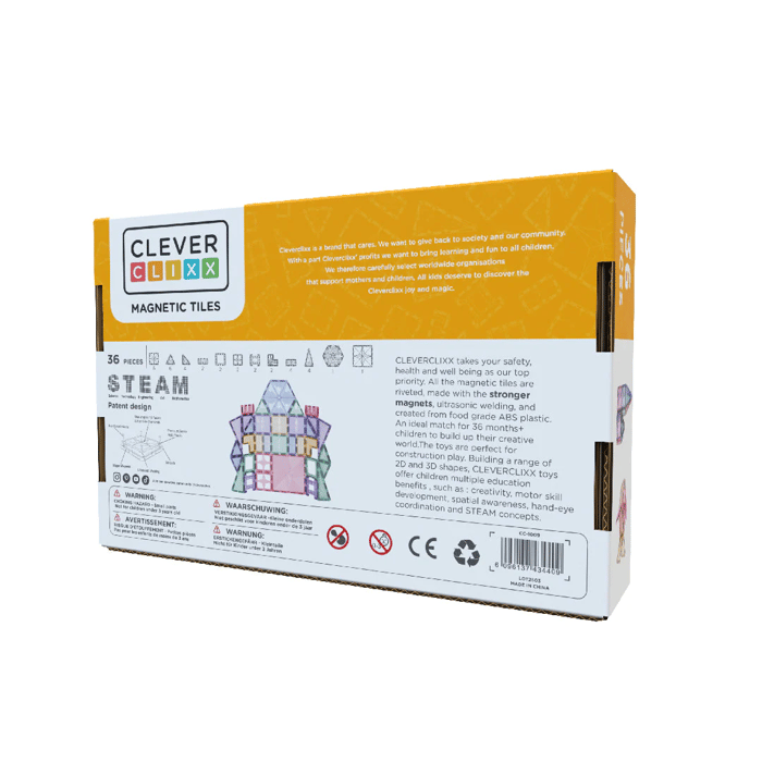 Cleverclixx | Petite Pastel Pack, 36 pcs