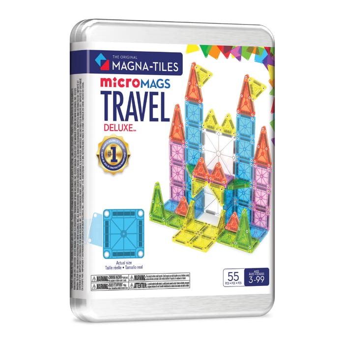 Magna-Tiles | microMAGS Travel Deluxe, 55 pcs