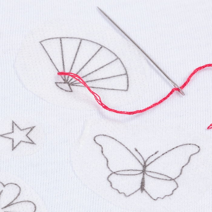 DIY Embroidery Kit - T-Shirts, 2 pcs