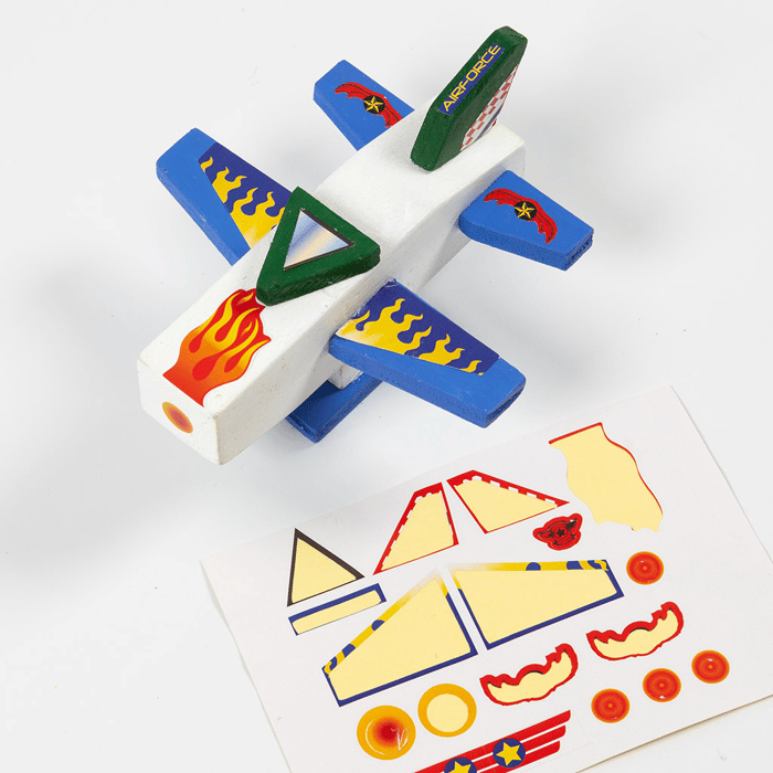 Build & Paint Your Own Wooden Airplane, 1 pc