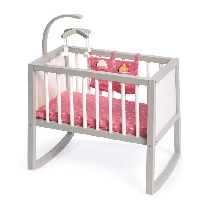 Doll Cradle incl. Mattress and Mobile - Viola