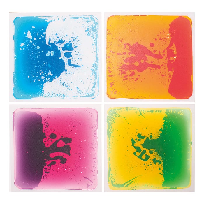 Squishy Sensory Gel Tiles 50x50 cm, 4 pcs