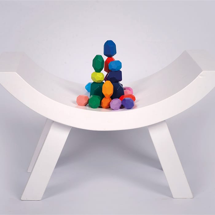 Wooden Stacking Stones, 21 pcs