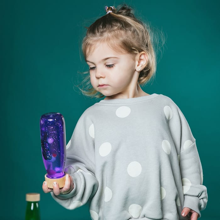 Sensory Bottle - Purple Glitter