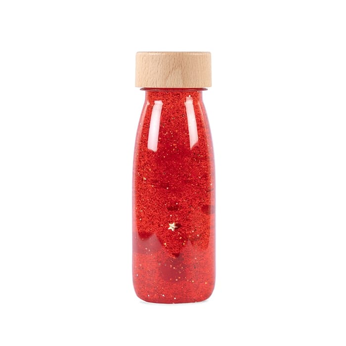 Sensory Bottle - Red Glitter