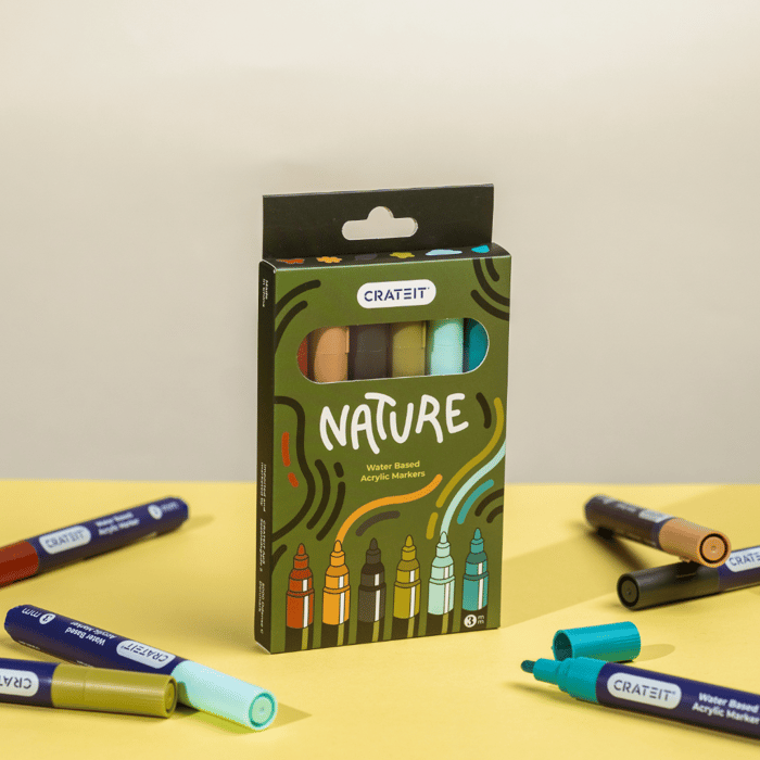 Crateit Markers - Nature 3 mm, 6 pcs