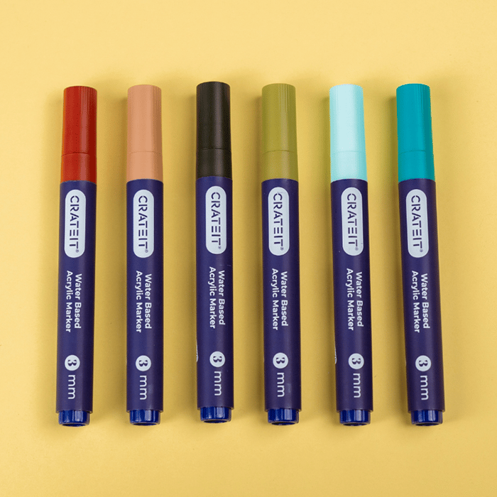 Crateit Markers - Nature 3 mm, 6 pcs