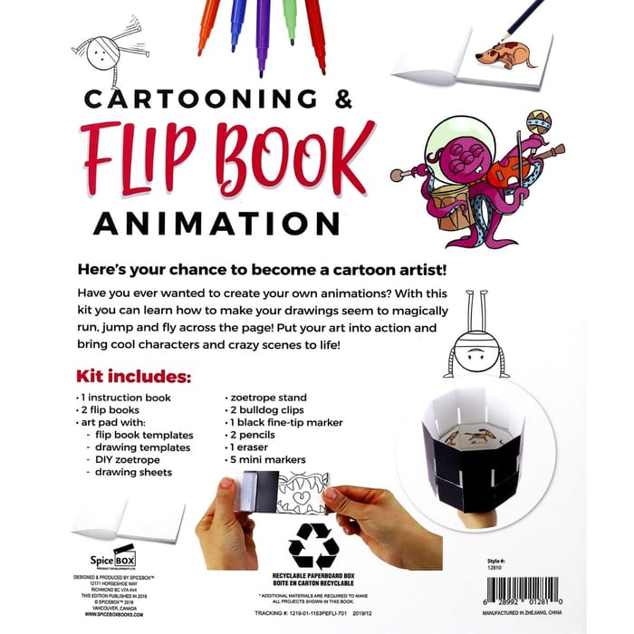 Cartooning & Flip Book Art Pad