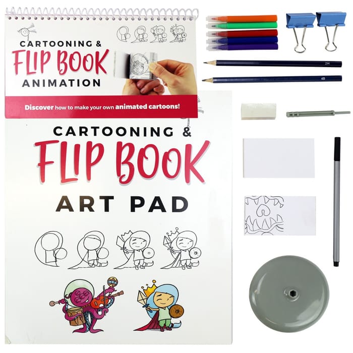 Cartooning & Flip Book Art Pad
