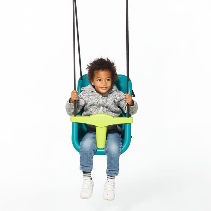 Baby Swing - Turquoise/Lime (Black Rope)