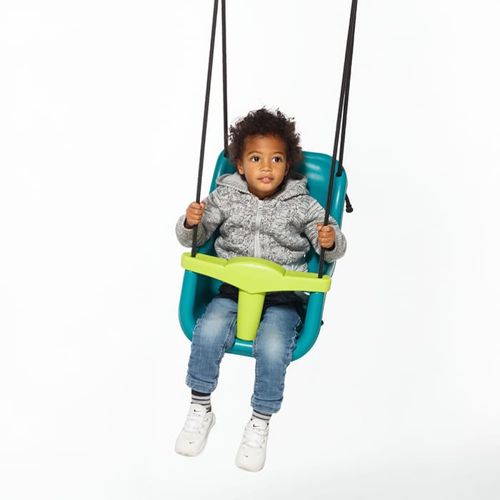 Baby Swing - Turquoise/Lime (Black Rope)