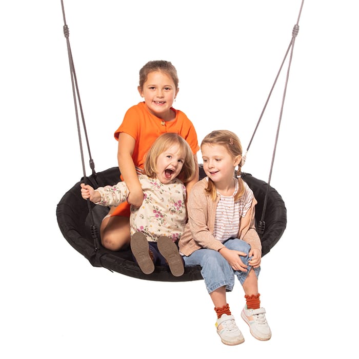 Sensory Saucer Swing Ø100 cm - Black (Black Rope)