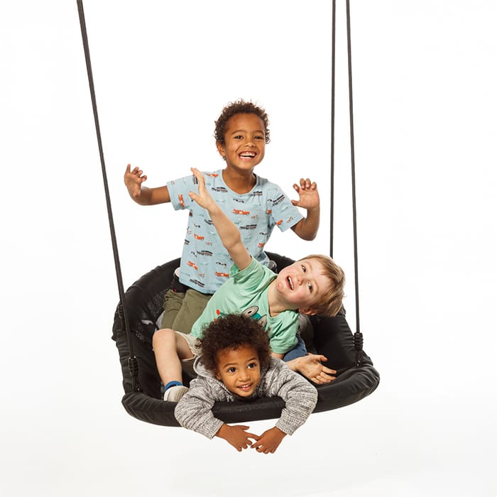 Sensory Swing 120 x 70 cm - Black (Black Rope)