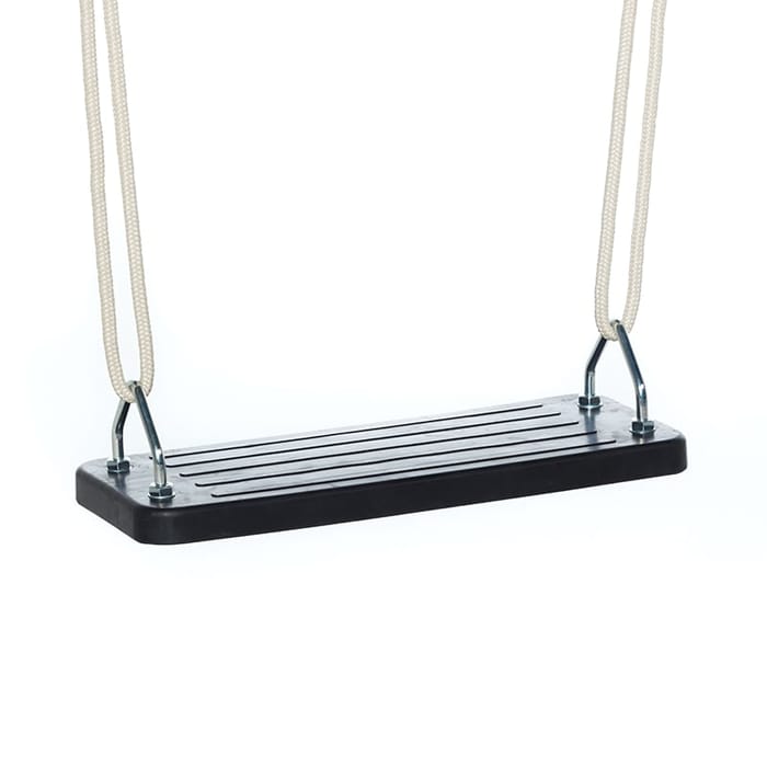 Flat Rubber Swing Seat 44.8x17.8 cm (Beige Rope)