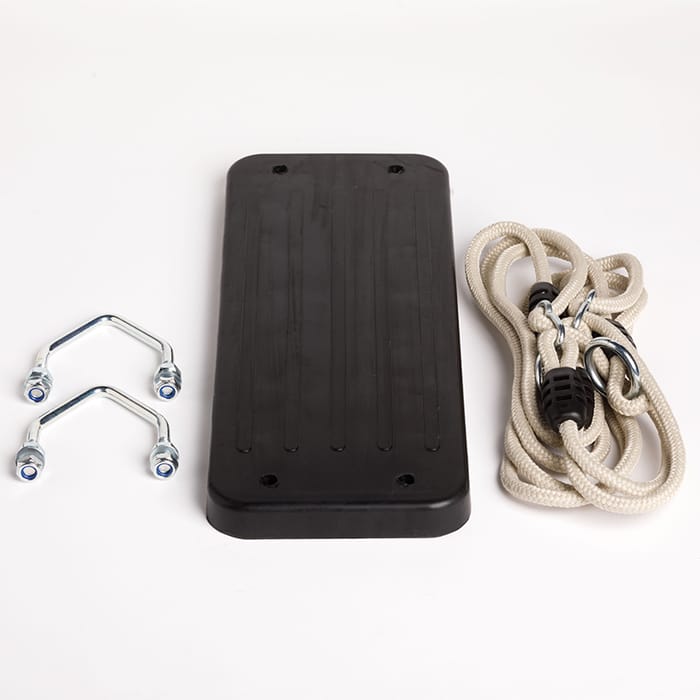 Flat Rubber Swing Seat 44.8x17.8 cm (Beige Rope)