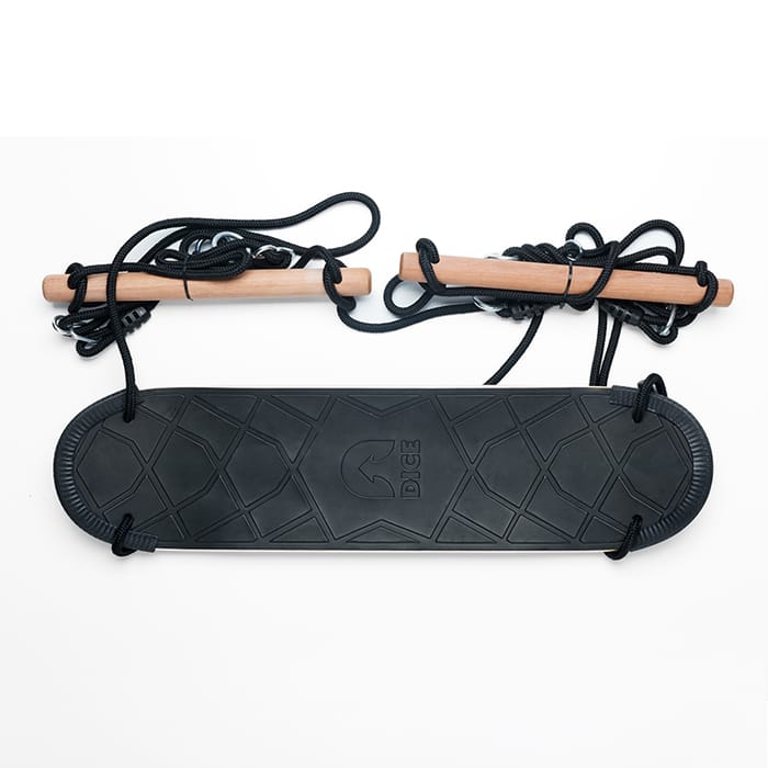 Skateboard Swing 81x20 cm (Black Rope)