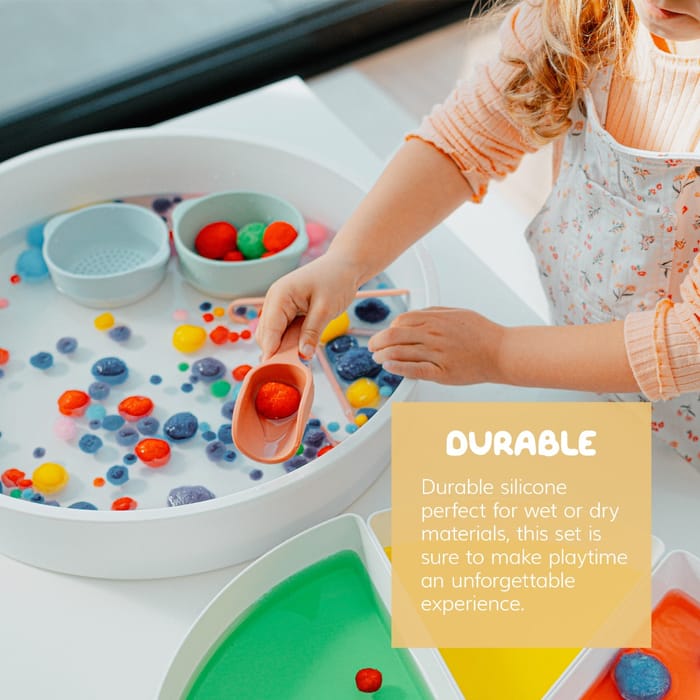 Mini Scoops for Sensory Play - Pastel, 4 pcs