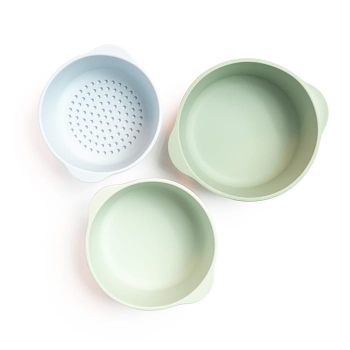 Nesting Bowls for Sensory Play - Green, 3 pcs