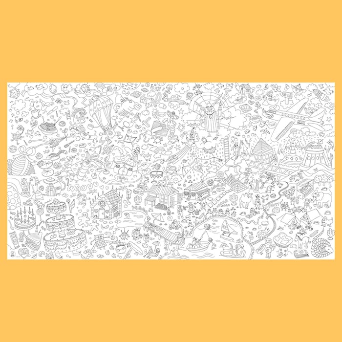 Colouring Poster XXL - Fantasy World