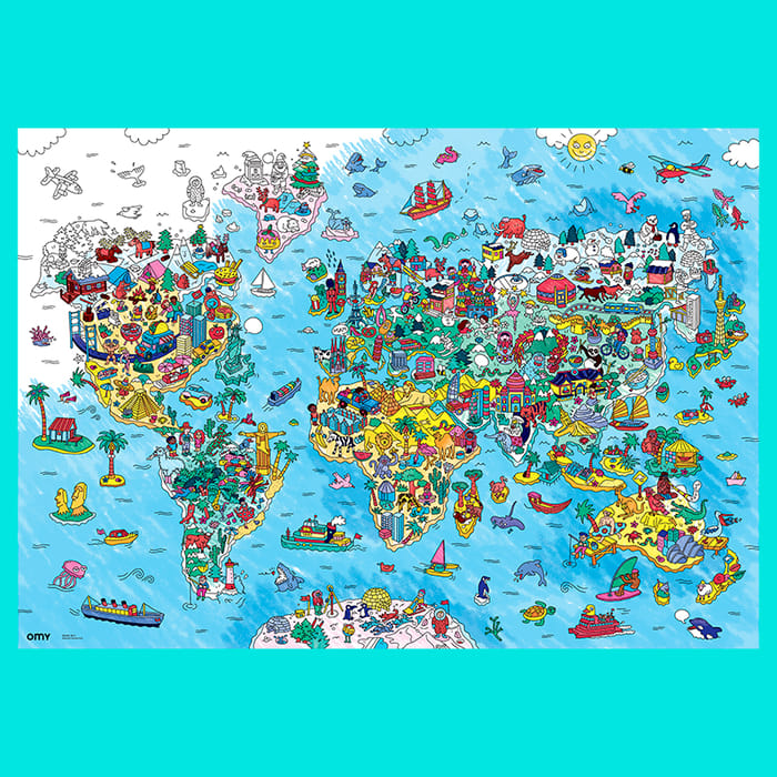 Colouring Poster - Atlas