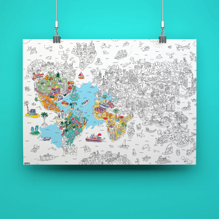 Colouring Poster - Atlas