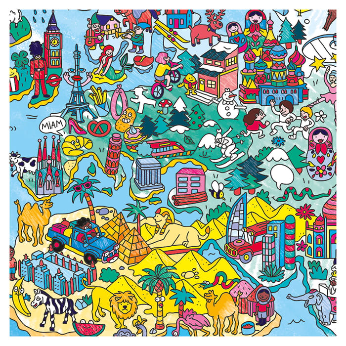 Colouring Poster - Atlas