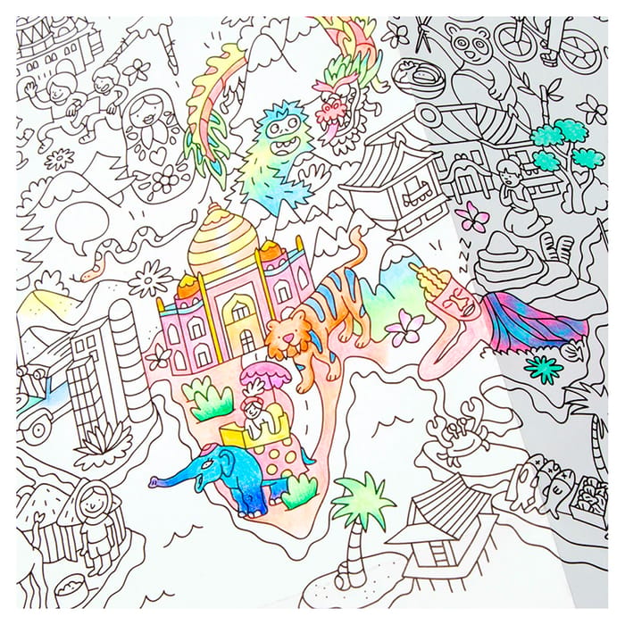 Colouring Poster - Atlas