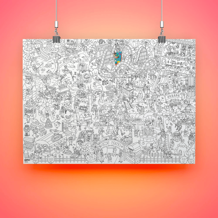 Colouring Poster - Fun Park