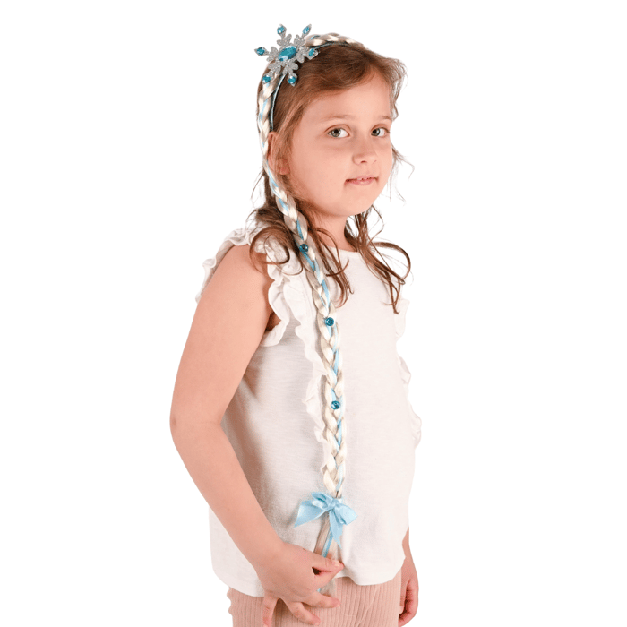Headband with Braid – Platinum Blonde