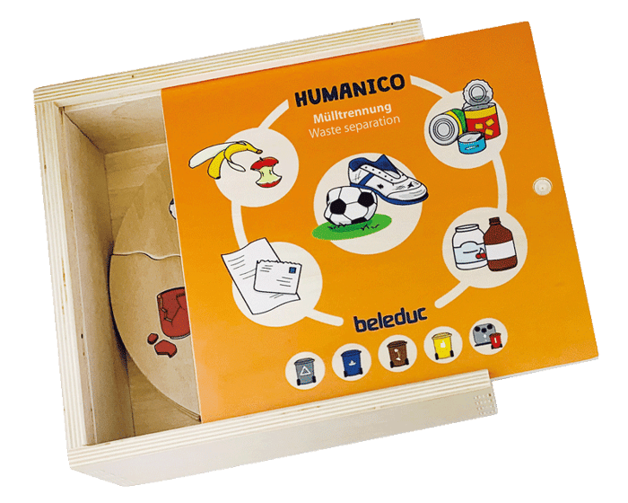 Puzzles in Box - Waste Sorting & Recycling, 5 pcs